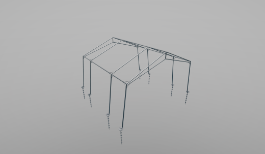 4.5 × 4.3 帐篷框架骨架缩略图